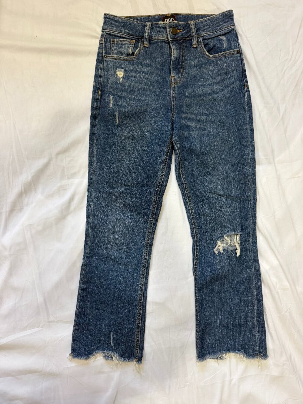BDG Urban Outfitters Kick Flare High-Rise Cropped Jeans Womens size 25 dark wash